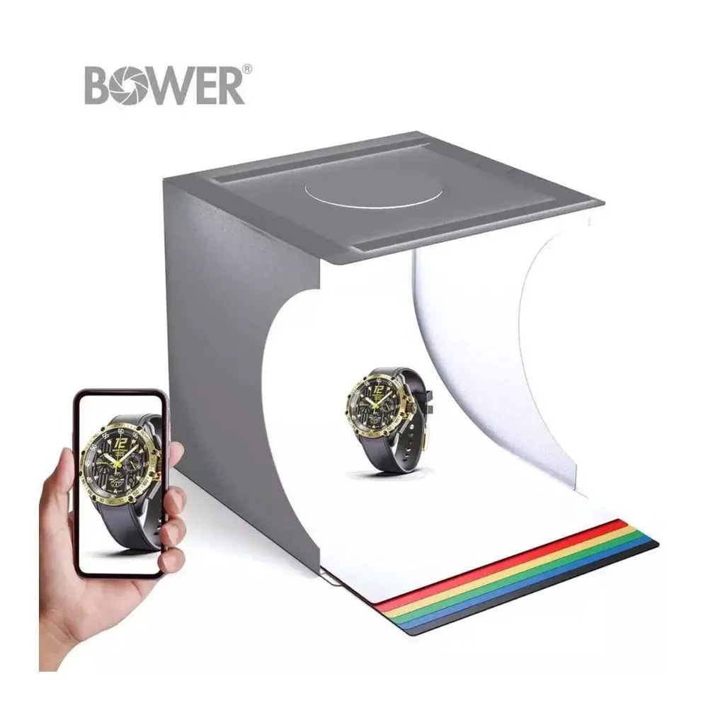Foldable Light Box Studio w/Six Color Backgrounds, Product Spotlight Photography